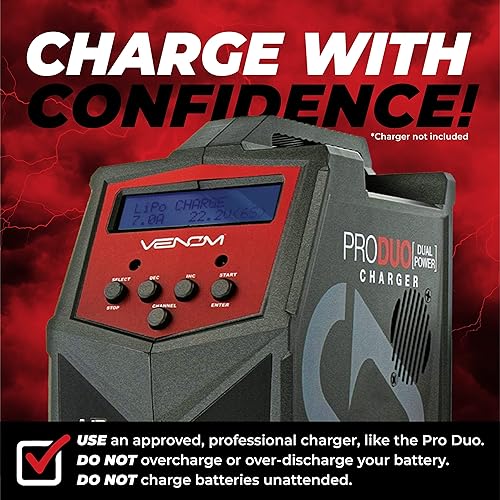 Miniatura 8 de Venom Drive Series 30C 2S - 5000mAh 7.4V LiPo RC Batería - Enchufe universal 2.0, polímero de litio 2 celdas - Conector de silicona suave y