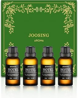 Hotel Diffuser Oils Gift Set, Joosing Hotel Scent Essential Oils 4 x 30ml Large Bottles (4 Fl Oz Total), Premium Fragrance Oil No. 10007 The Ritz Carlton for Aromatherapy Diffusers and Humidifiers