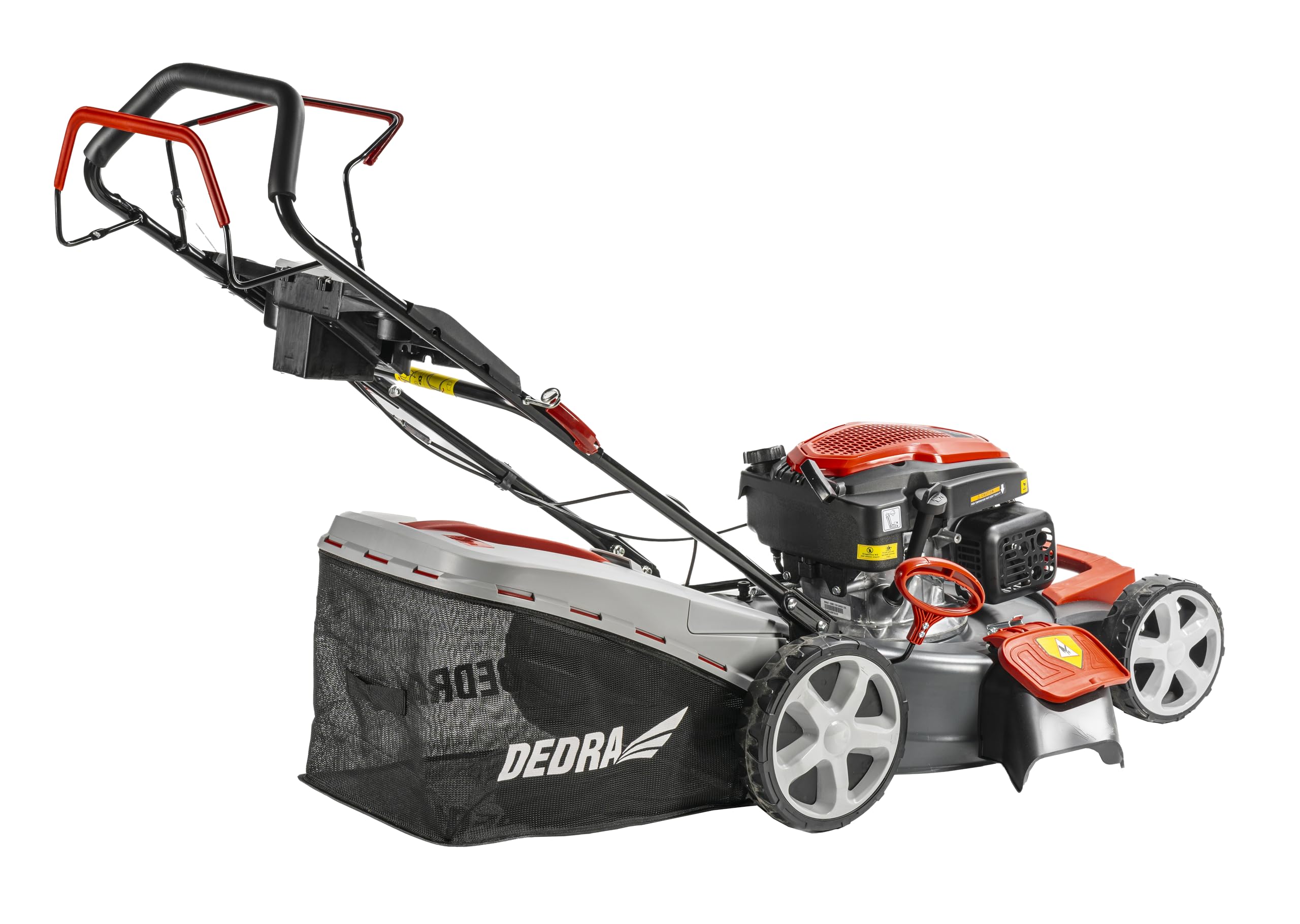 Garden DEDRA Tondeuse à Gazon à Essence 4,0 KW Loncin 196 cm3 53 cm Transmission GT Moteur Puissant Fonction Mulching Fonction de Nettoyage du boîtier