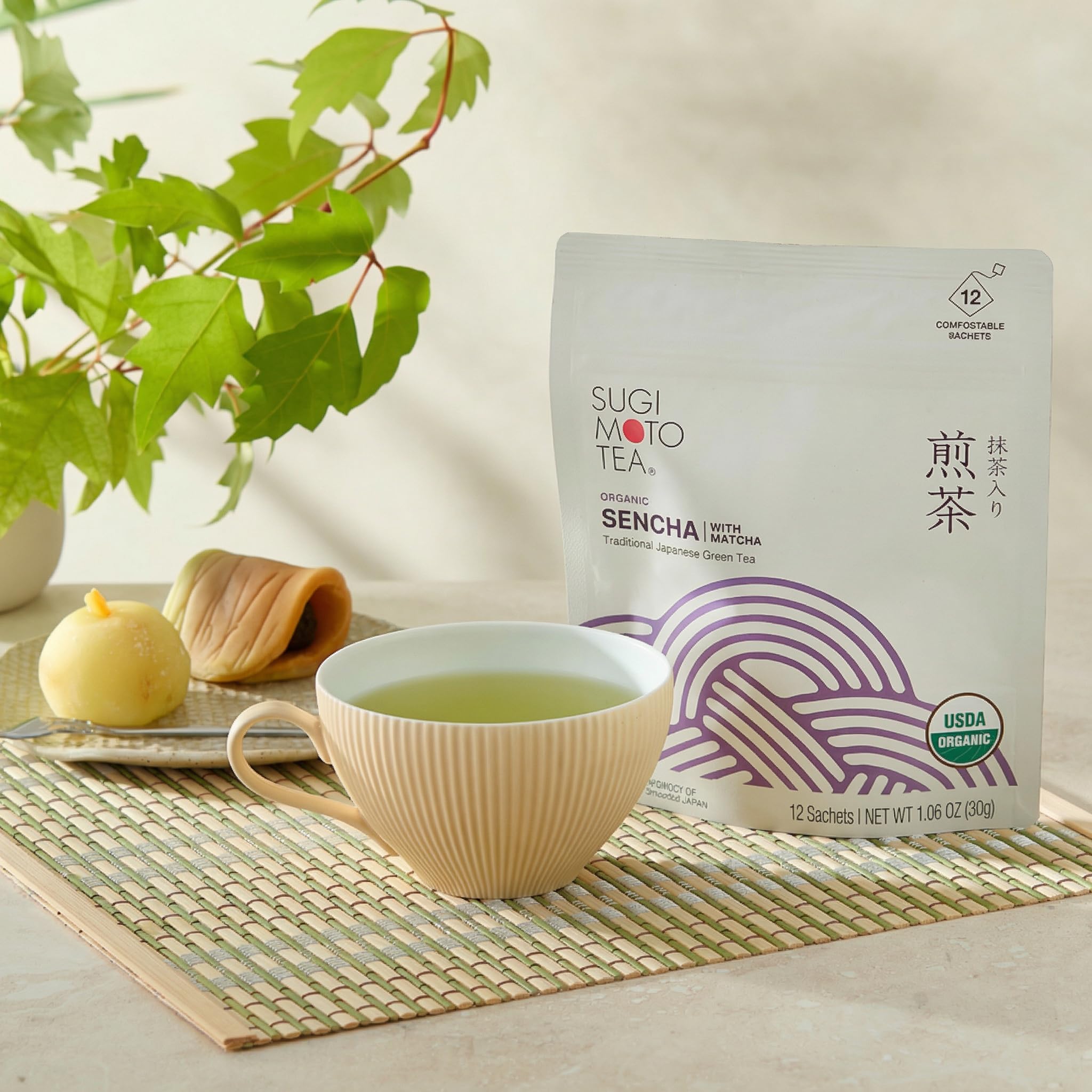 Amazon.com: SUGIMOTO TEA Japanese Organic Sencha with Matcha Green