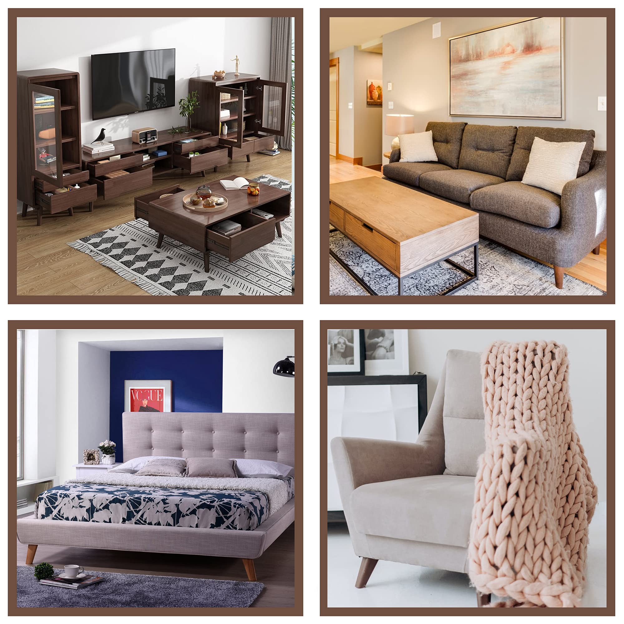 Buy LIANGYUN Wood Furniture Legs 5 inch Mid Century Modern Sofa Legs