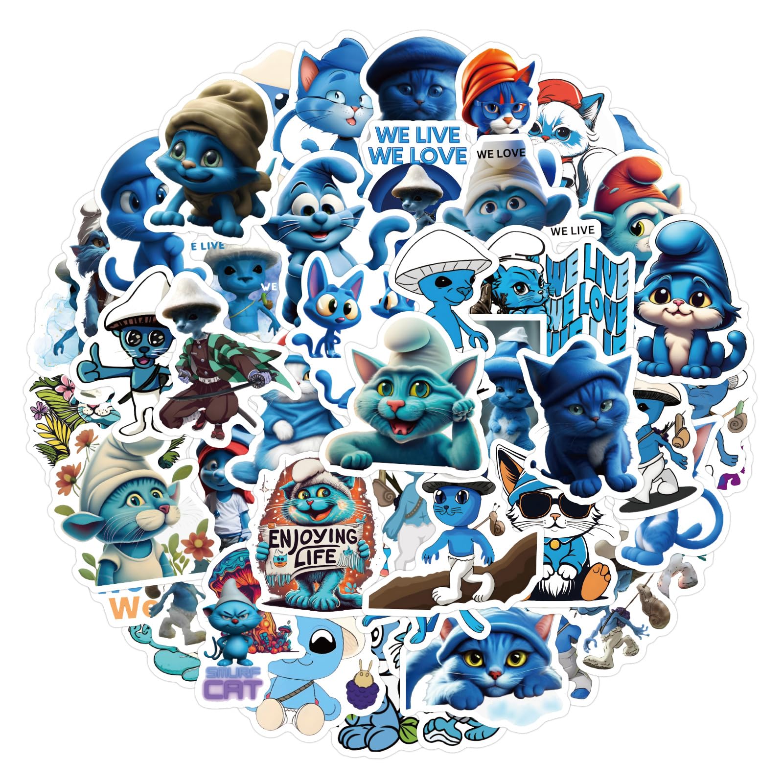 The Amazing Circus Stickers Pack 50Pcs for Water Bottle, Skateboard, Laptop, Phone, Journaling, Vinyl Decals for Kids, Toddlers, Teens, Adults — view 9