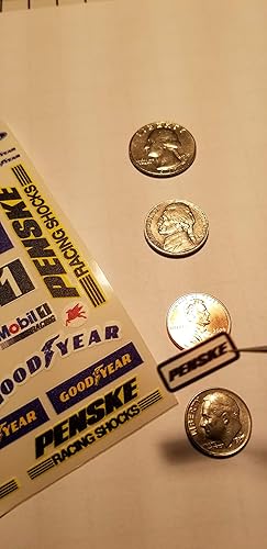 Miniatura 3 de STP - Lámina adhesiva para cuadrillas a escala 32-110, vinilo blanco, modelo RC, hoja de calcomanías para control de radio, cuerpo Lexan - Decora