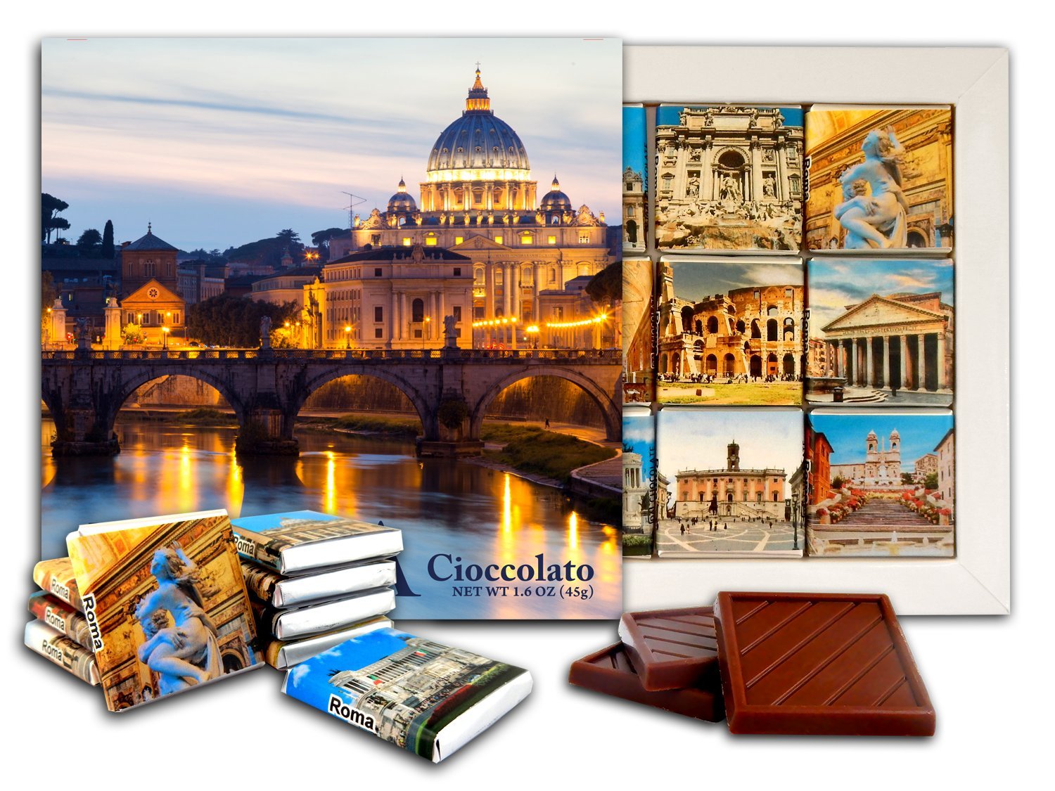 Buy DA CHOCOLATE Candy Souvenir ROME Chocolate Gift Set 5x5in 1 box