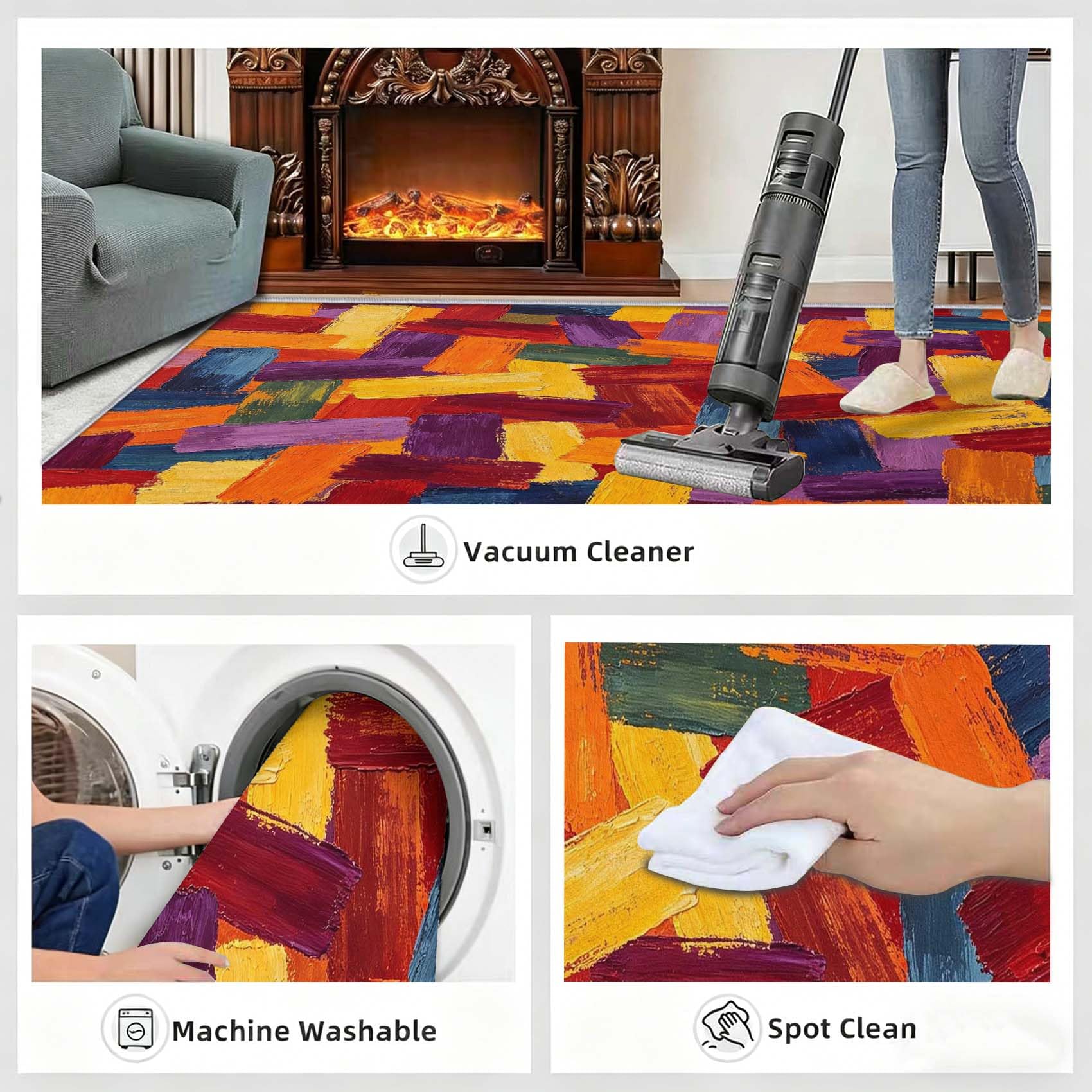 Tapis Salon 160x230cm Résumé Moderne Impression HD 3D