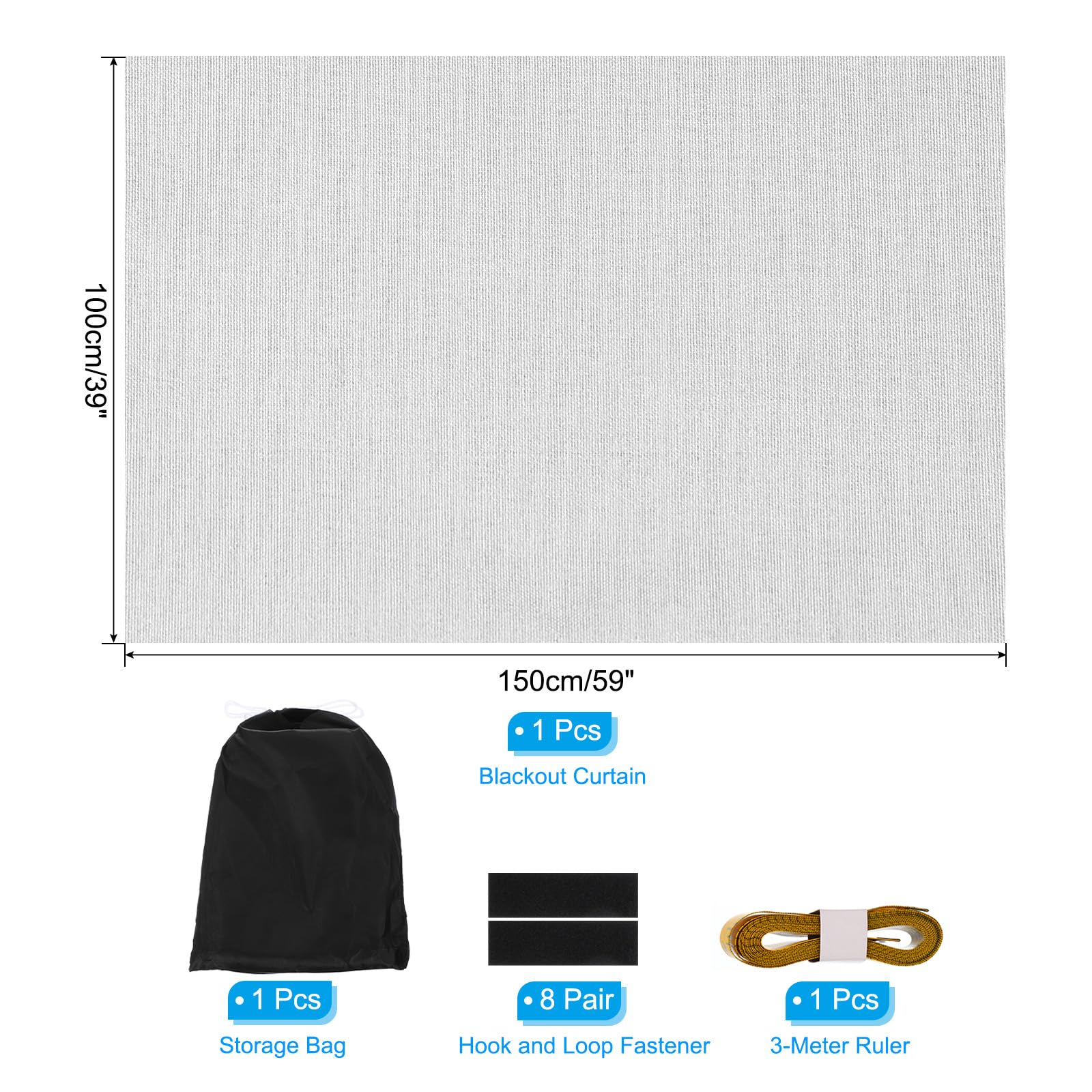 PATIKIL Portable Blackout Curtains - Image 2