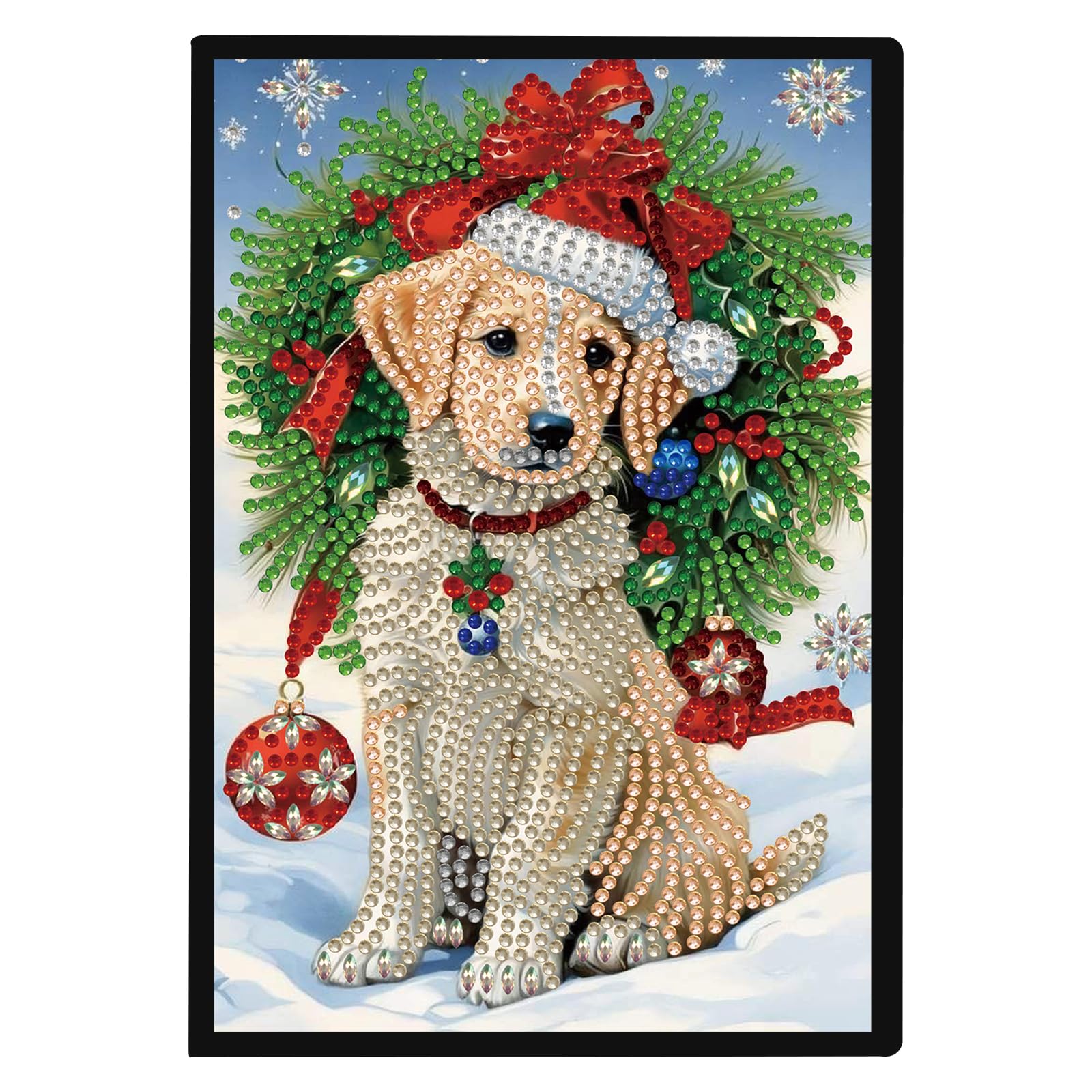 Diamond Art Carnet de notes Noël cadeau idéal format A5 pour journal intime - 8
