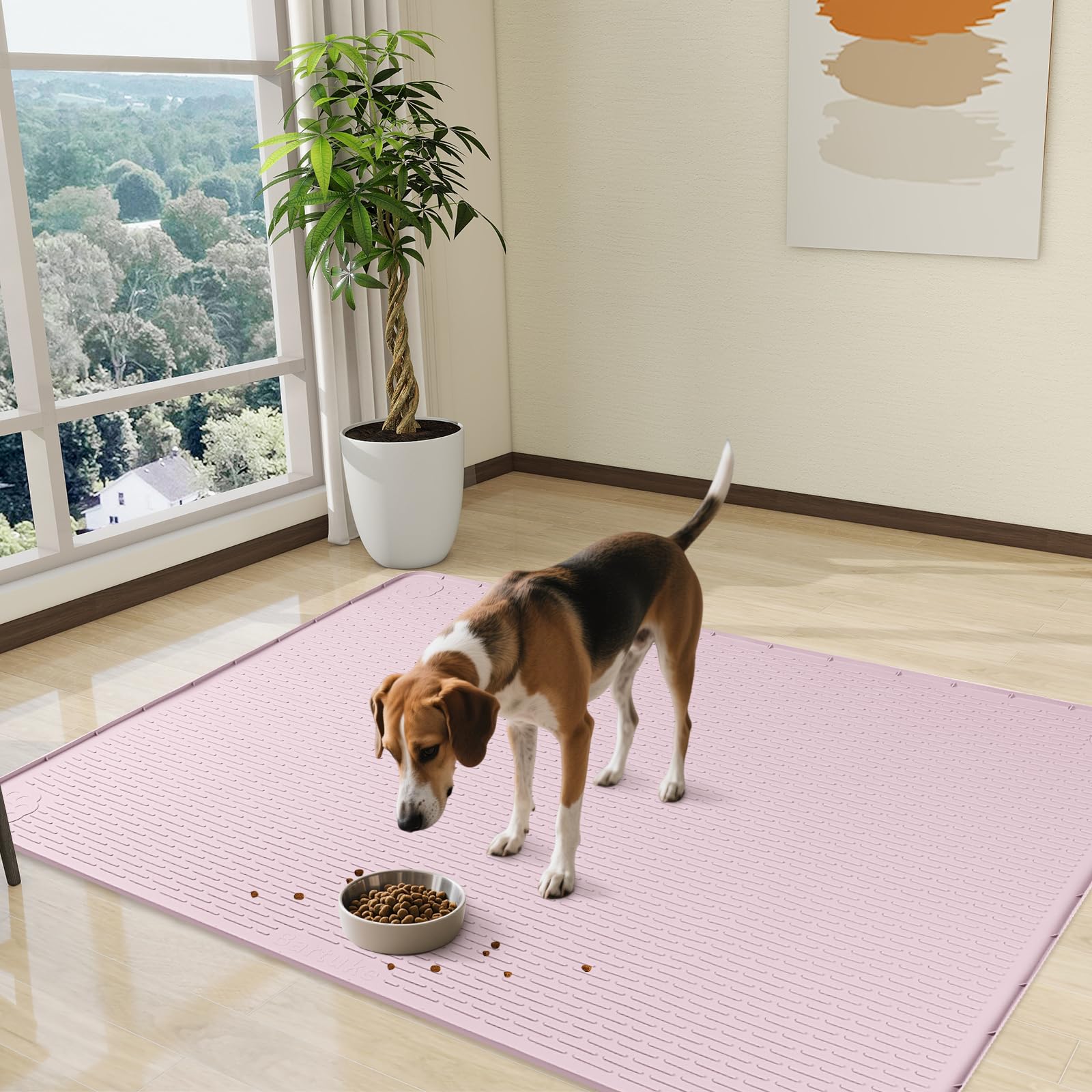 Tappetino per cibo per cani, 127 x 89 cm, extra large, per cibo e acqua