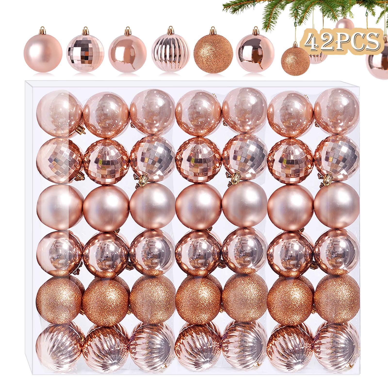50pcs Mini Boules Noël Ornements Sapin Noël Boules Colorées - Canada