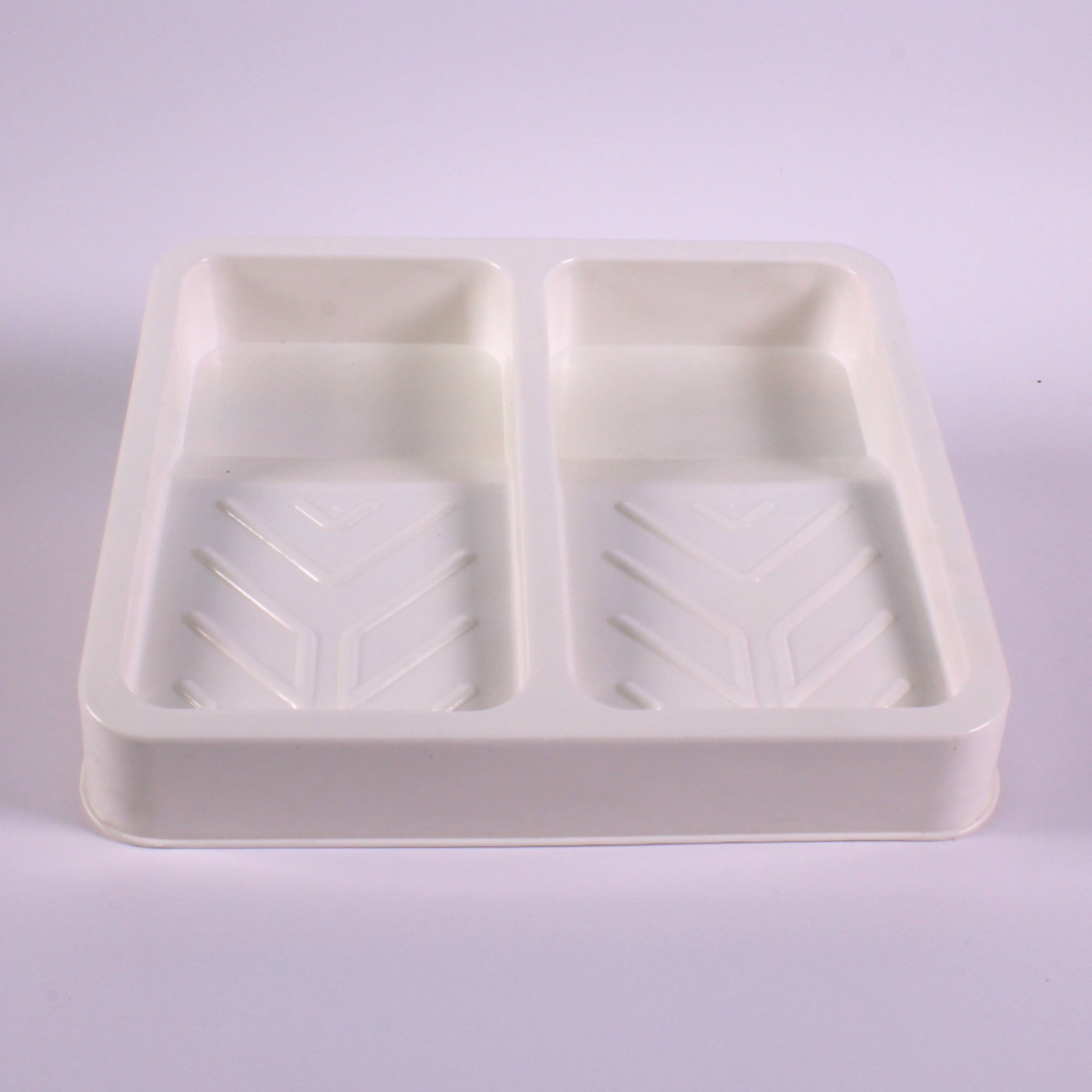 Plastic White Double Paint Roller Mixing Well Dip Tray for Painting & Art by BCreative ®
