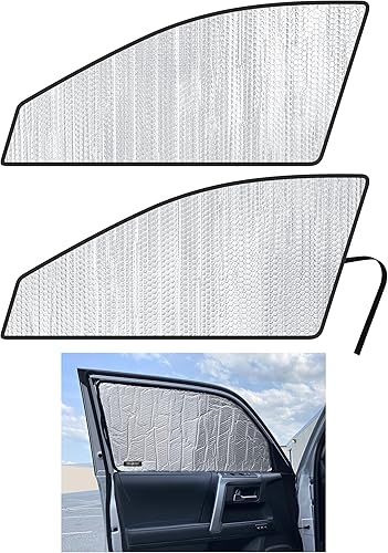 Parasol reflectante para asiento delantero de ventana lateral, ajuste personalizado para Toyota 4Runner SUV 2010, 2011, 2012, 2013, 2014, 2015,