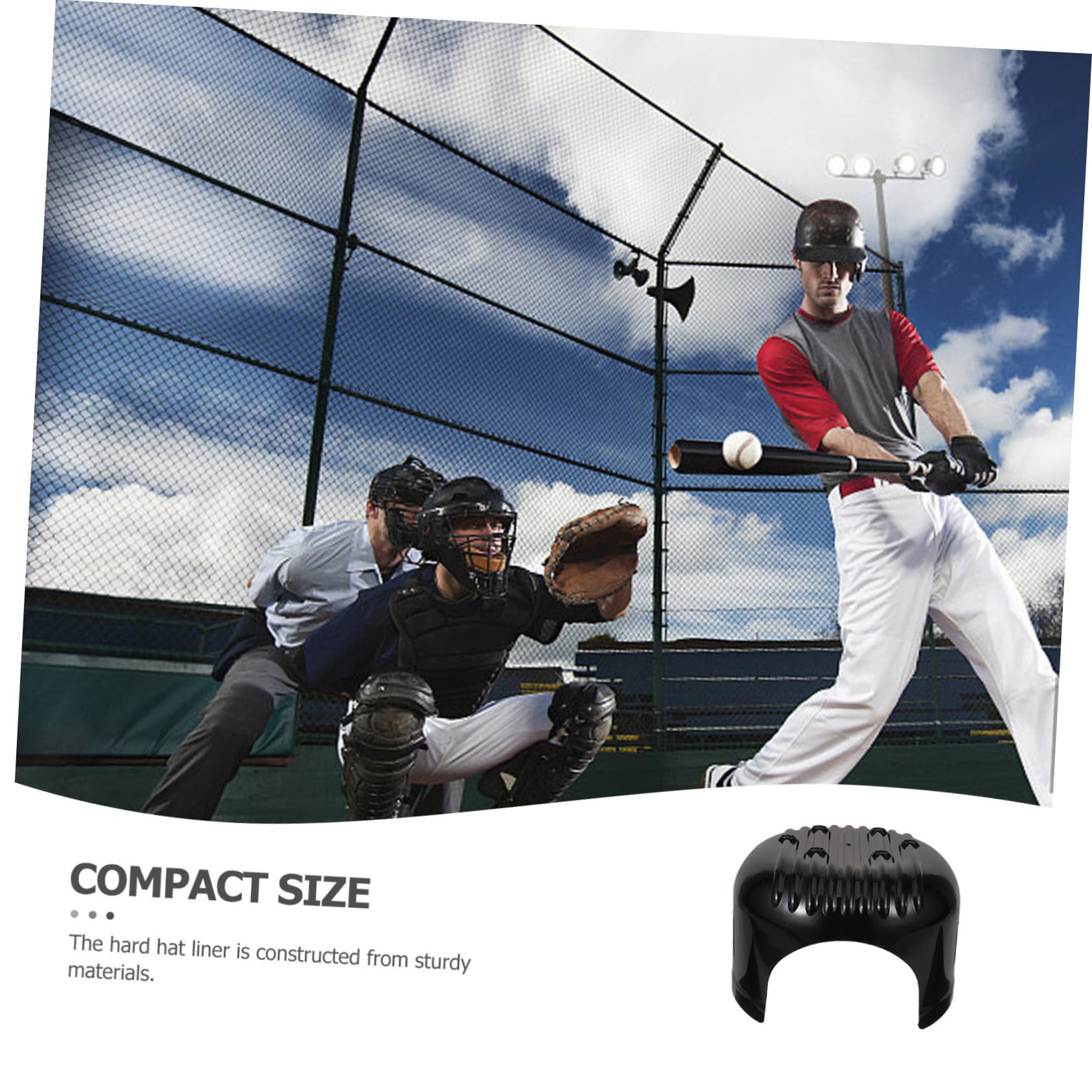 SHINEOFI Doublure de Casque Hommes Chapeau Dur de Plein air bob Léger Noir Protection de la Doublure du Casque Insert de Anti-heurt universels Fournitures de Casque Black