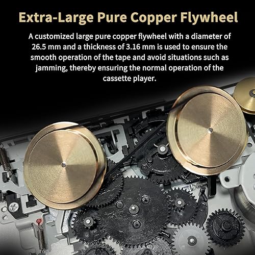 Miniatura 2 de Reproductor de casete - Convertidor de cassette a MP3 con software de convertidor de cinta, reproductor de cinta de casete estéreo transparente y