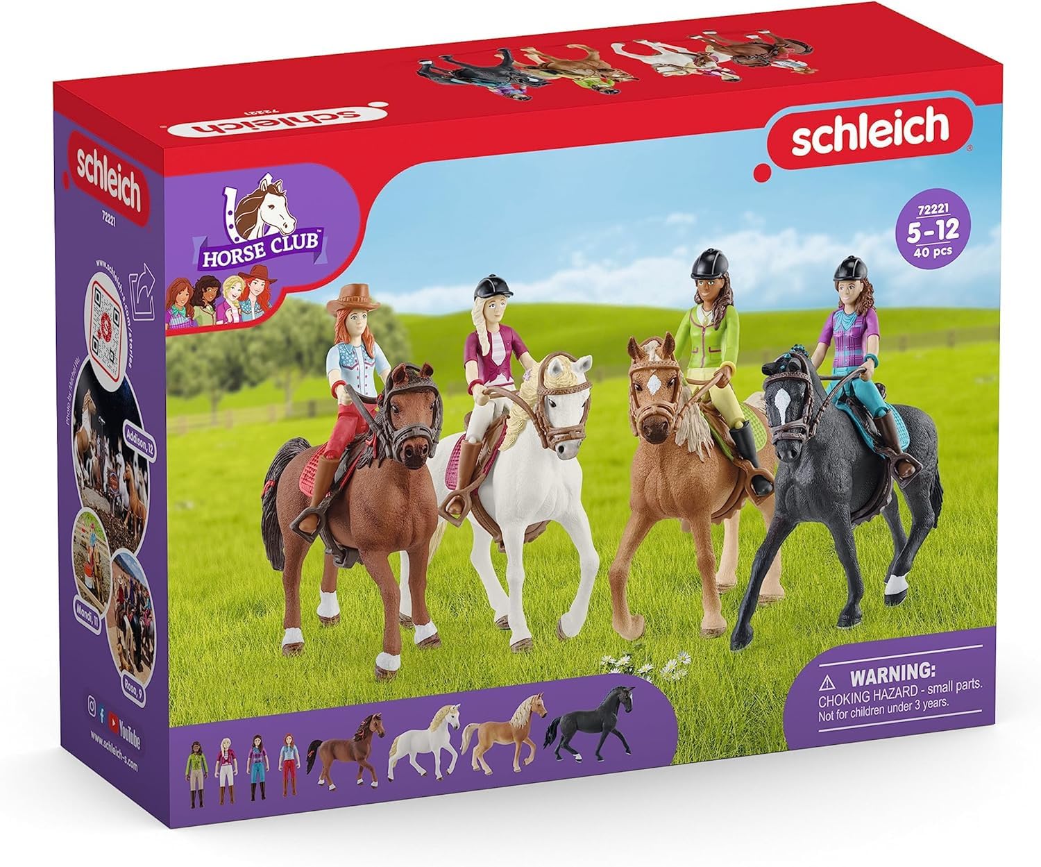 Schleich Horse Club | Balade à Cheval 72221 | dès 5 Ans | 40 pièces
