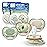 Philips Avent Ultra Air Pacifiers - Orthodontic Design, for Babies 6-18 Months, Soft Silicone Symmetrical Nipple, BPA-Free, 2 Sterilizing Cases, 4 Pack, SCF087/26