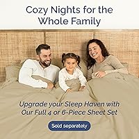 Vista 8 de Sábana encimera de bolsillo profundo, más suave que el algodón egipcio, 1 sábana encimera para colchón tamaño Queen