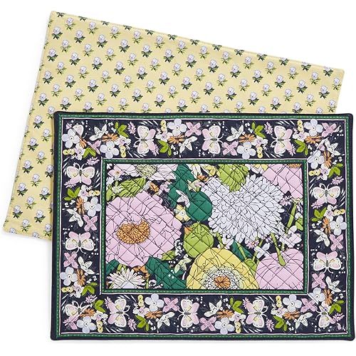 Vera Bradley Women's Cotton Reversible Placemats Set of 2