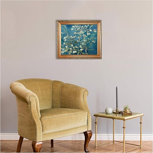 Miniatura 1010 de A&T ARTWORK The Starry Night de Vincent Van Gogh. Tamaño del marco: 36 x 30 pulgadas, tamaño de la imagen: 30 x 24 pulgadas, reproducciones clásicas