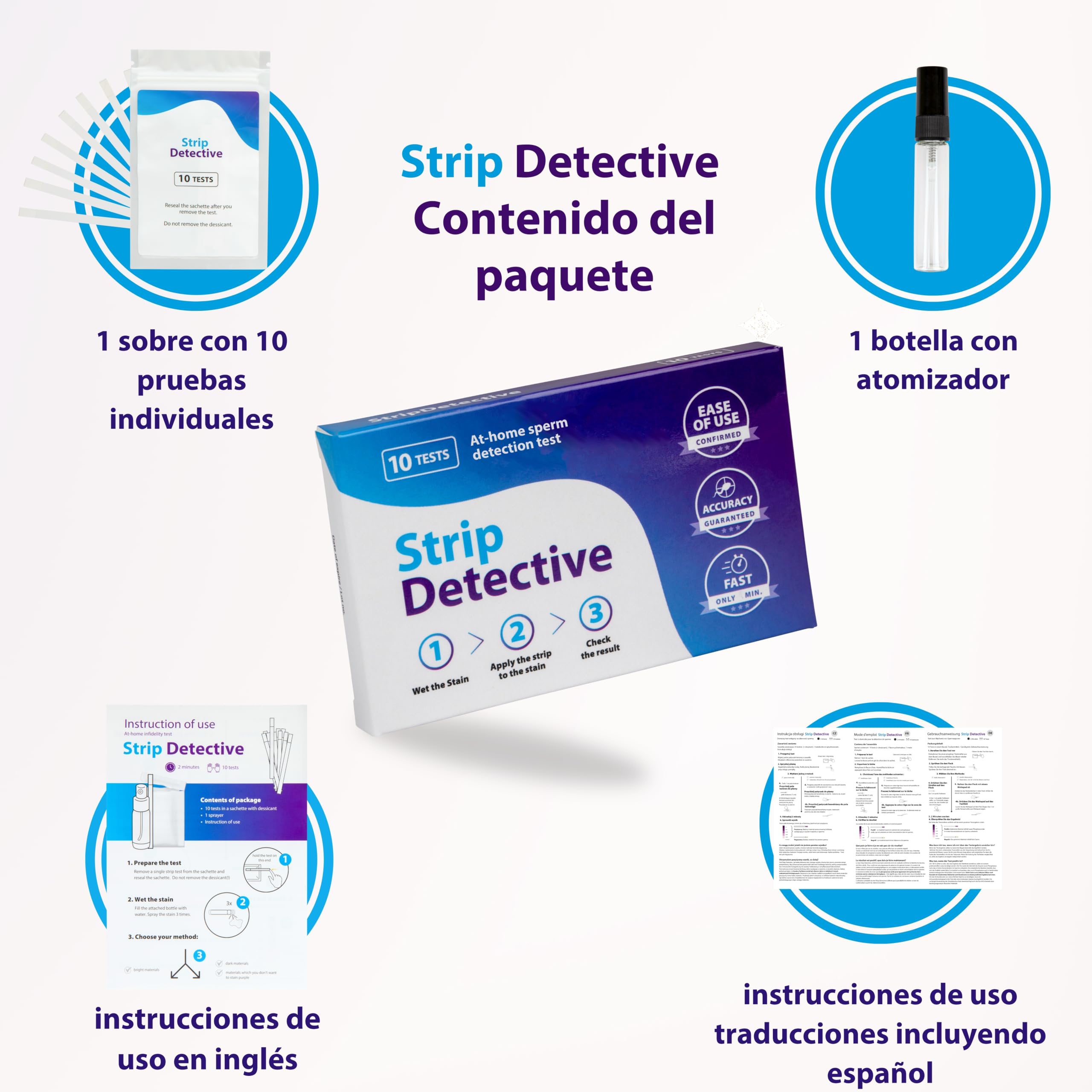 Home Traition Test - Prueba de detección de esperma 10 unidades por paquete