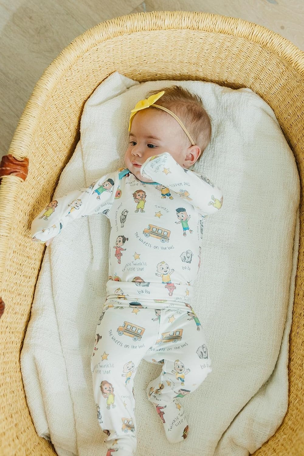Copper Pearl Footed Baby Pants CoComelon Friends