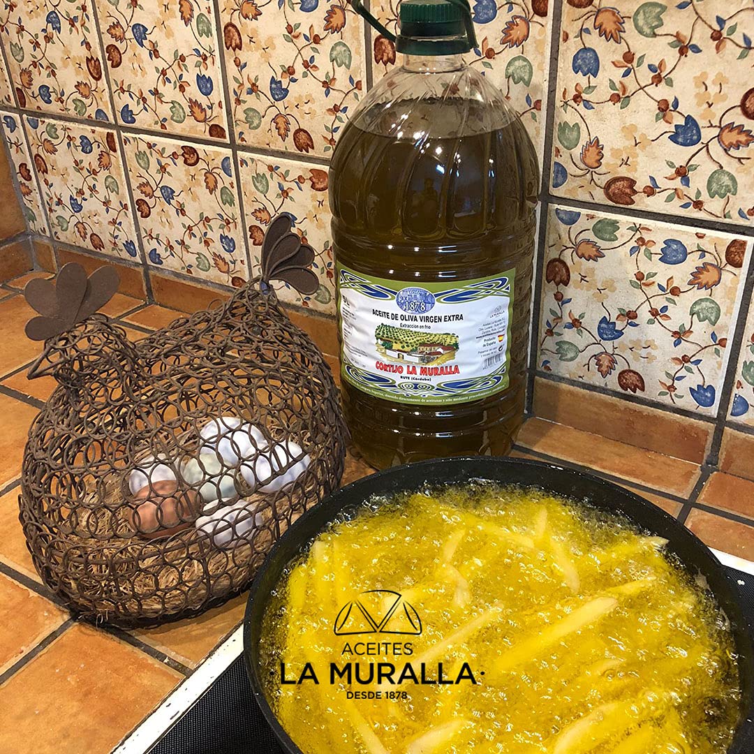 Cortijo La Muralla - Aceite de Oliva Virgen Extra Variedad Hojiblanca - Cosecha Familiar - Formato 5 L