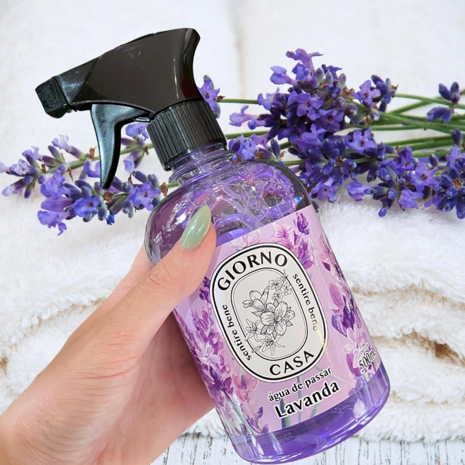 Giorno Casa Água De Passar Roupas E Tecidos Lavanda 500 Ml Roxo