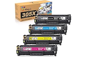 Remanufactured Toner Cartridge Replacement for HP 305A 305X 4 Pack