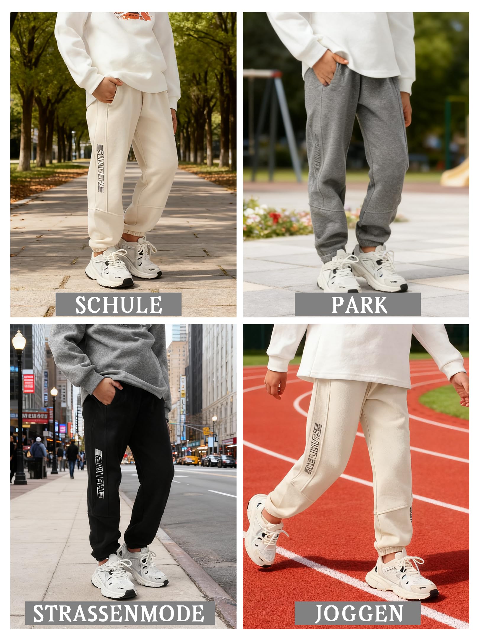 Jungen Jogginghose Hose Freizeit Joggers Kinder Sports Sweathose mit reflektierendem Grafikprint