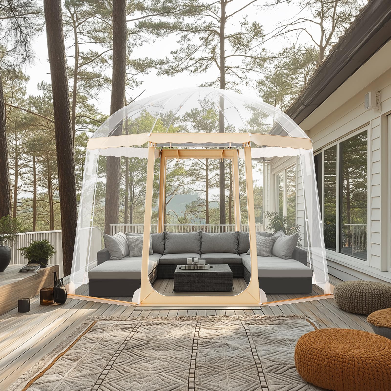 VEVOR Instant Pop Weatherproof Pod, Outdoor Bubble Clear View Tent, Climate Canopy Shelter for Soccer, Football, Softball & Other Sporting Events and Parades