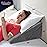 Wedge Pillow for Sleep Apnea, 12 Inch Adjustable Height Bed Wedge Pillow for Headboard, Gerd, Acid Reflux Relief, Snoring, and Post Surgery Recovery. Bed Pillow for Sitting Up in Bed