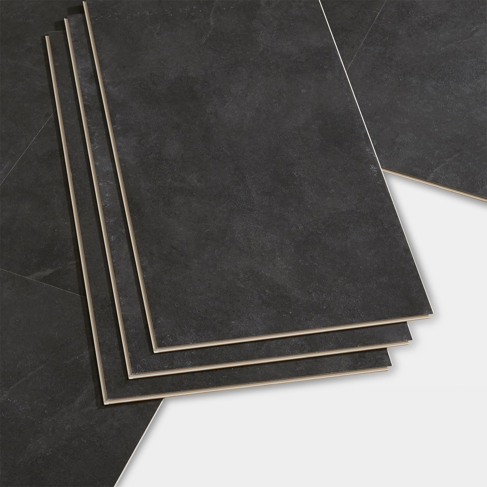 GoodHome Dalle PVC clipsable Baila effet ardoise noire 61 x 30,5 cm (12 pièces)