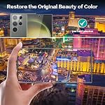 2 Pack Screen Protector for Samsung Galaxy S23 Ultra 6.8 Inch, HD Clear Tempered Glass, Easy Installation, High Sensitivity, Case Friendly