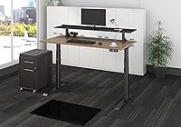 Vista 3 de Stand Up Desk Store Soporte de monitor de altura ajustable (48 pulgadas de ancho)