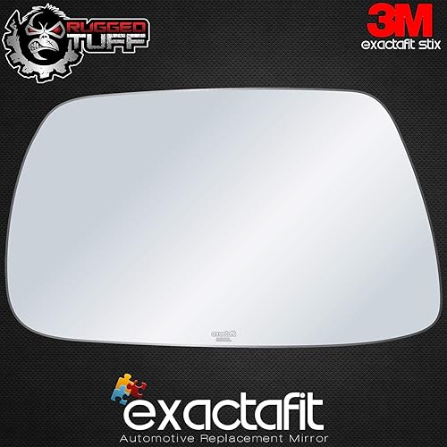 Miniatura 3 de exactafit 8910L - Reparación de cristal para espejo lateral del conductor compatible con Jeep Grand Cherokee 2005, 2006, 2007, 2008, 2009, 2010
