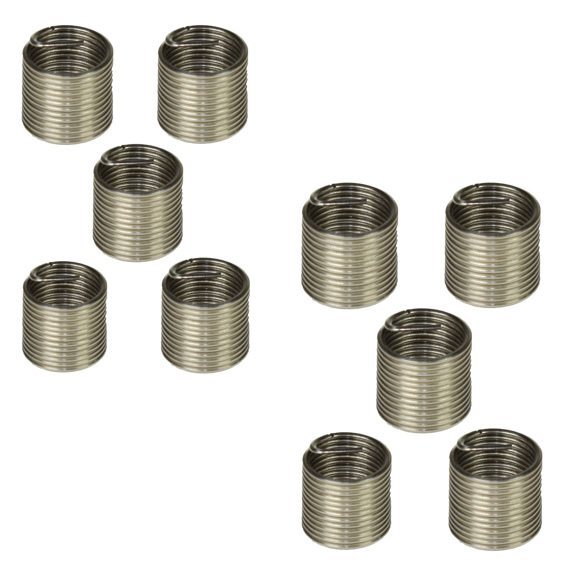 Helicoil Tipo di filettatura degli inserti di riparazione 3/8 BSC x 1,5D 10pc filo inserto filettato