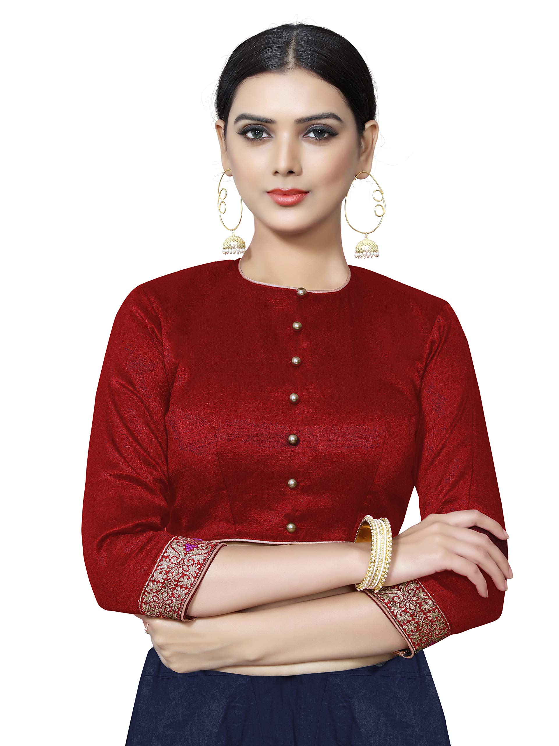 Women's Party Wear Readymade Bollywood Designer Indian Style Padded Blouse for Saree Crop Top Choli