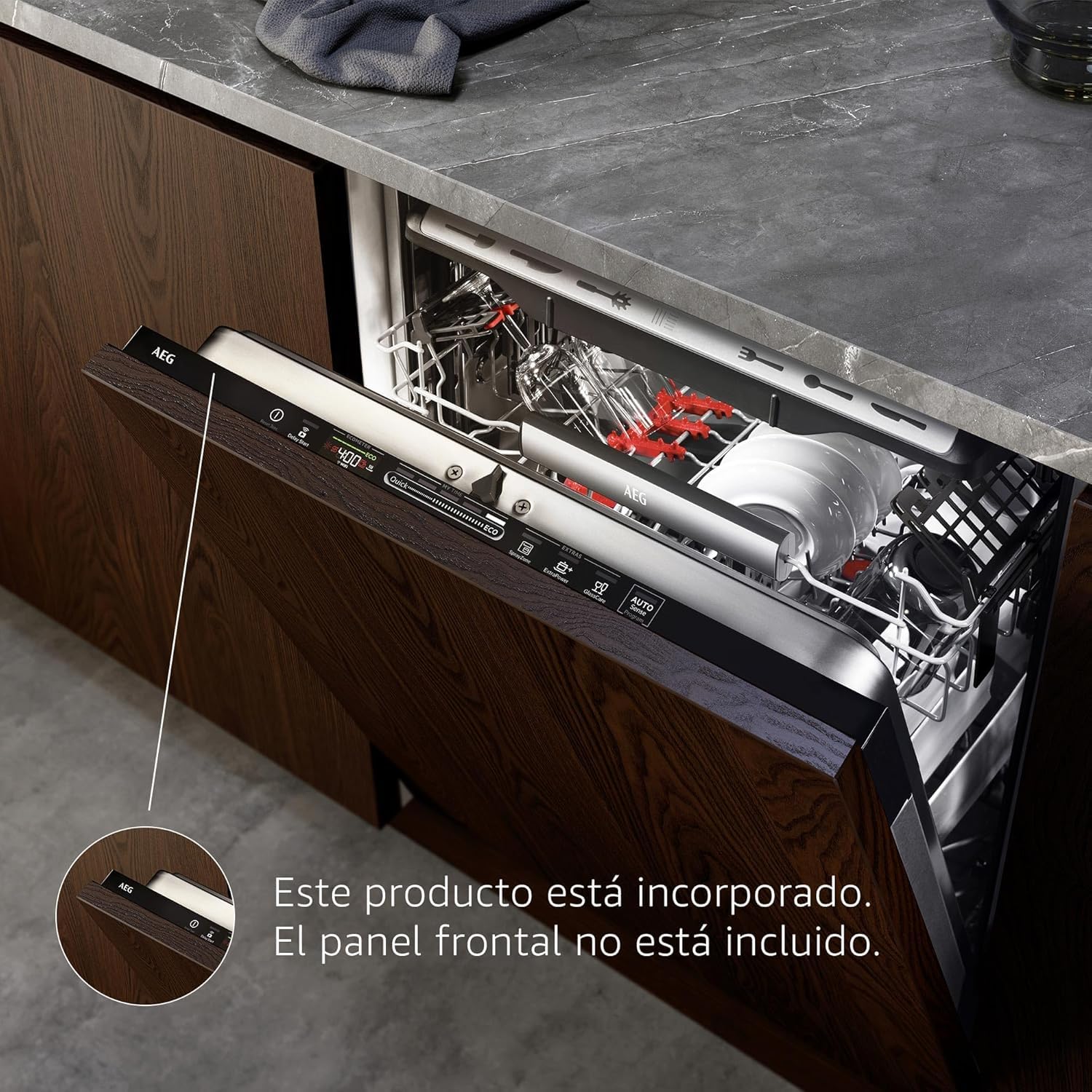 AEG FSB64907Z Lavavajillas Integrable, 60 cm, 14 Cubiertos, Secado AirDry, Brazo Aspersor Satélite, Cristalería, 7 Programas, 3 Temperaturas, 44 dB(A), Serie 6000, Clase C — view 10