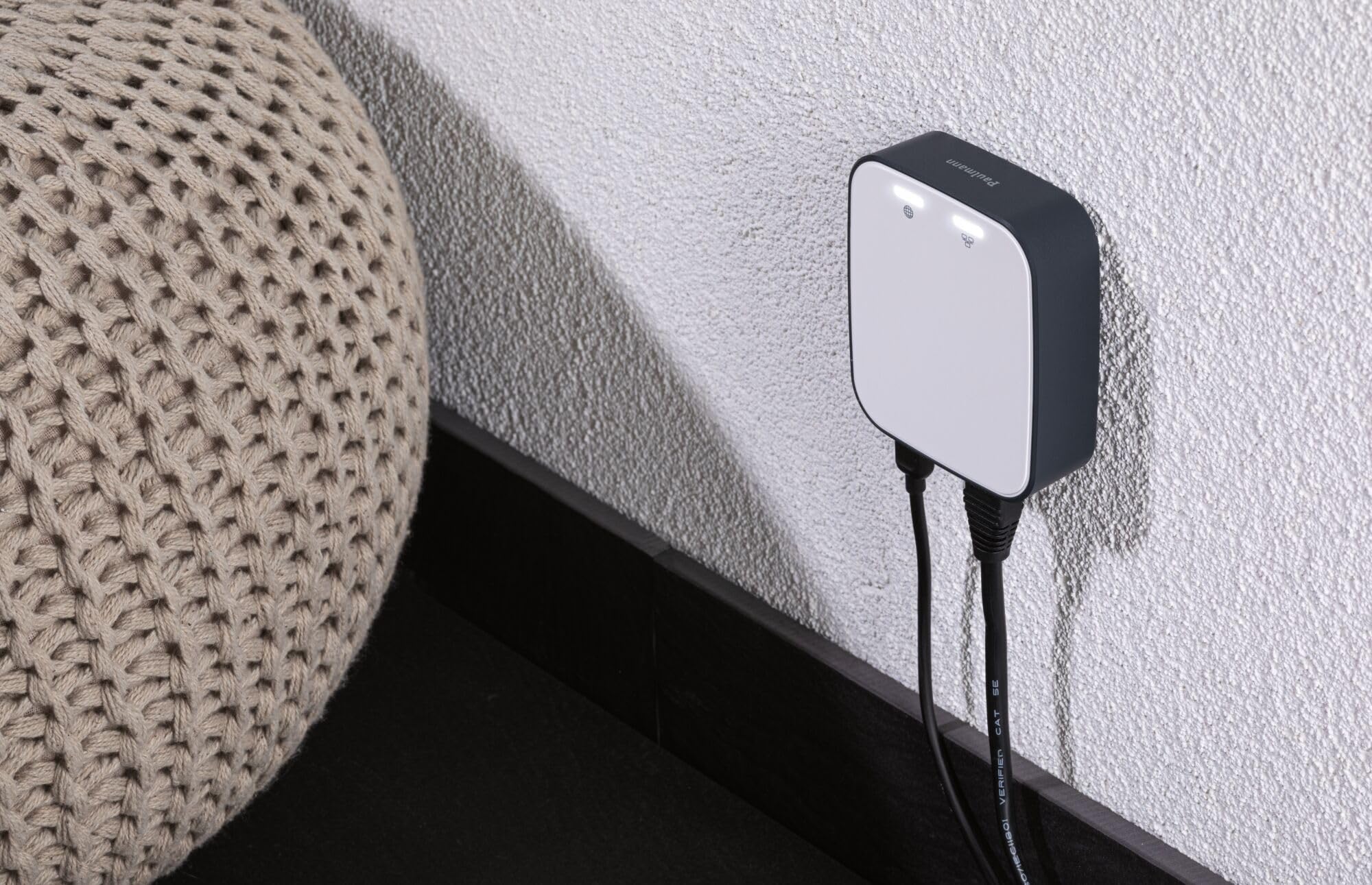 Paulmann 50135 Smart Home Zigbee Gateway Bridge Smik Panneau de commande en plastique blanc/anthracite, Smik Bridge
