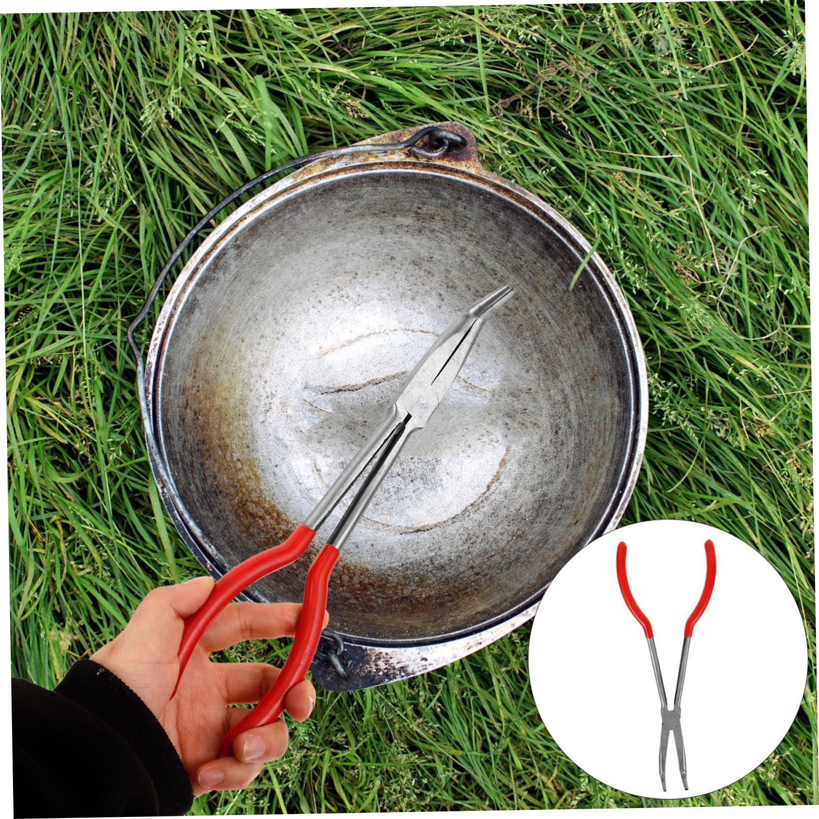 Housoutil 3 Pezzi Pinza per Professionale Strumento per Lavorazione Laboratorio Resistente Alla Corrosione e Facile da Utilizzare per Crogioli e Becher