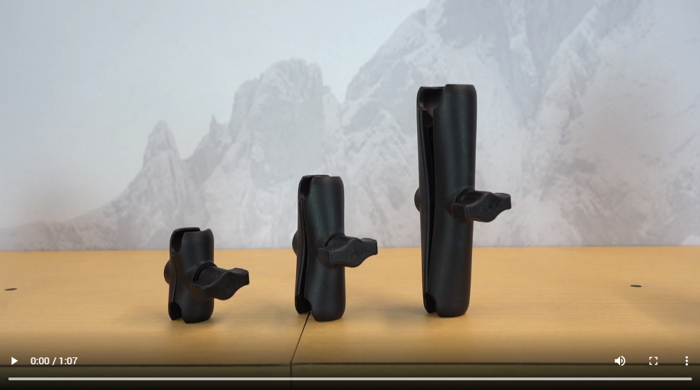 1 Ball Standard Length Double Socket Arm W/Medium Tough Claw Base - View #5
