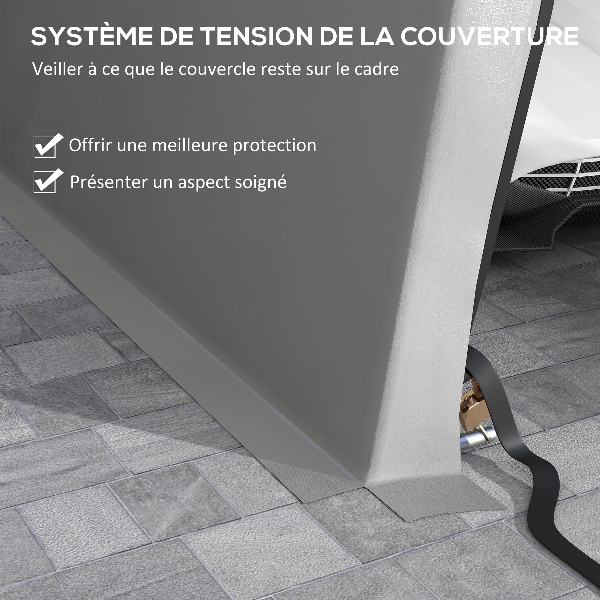 Outsunny Tente garage carport dim. 6,2L x 3,3l x 2,4H m robusto acciaio zincato PE ad alta densità 150 g/m² impermeabile anti-UV, 1 porta grigia e 2 prese d'aria