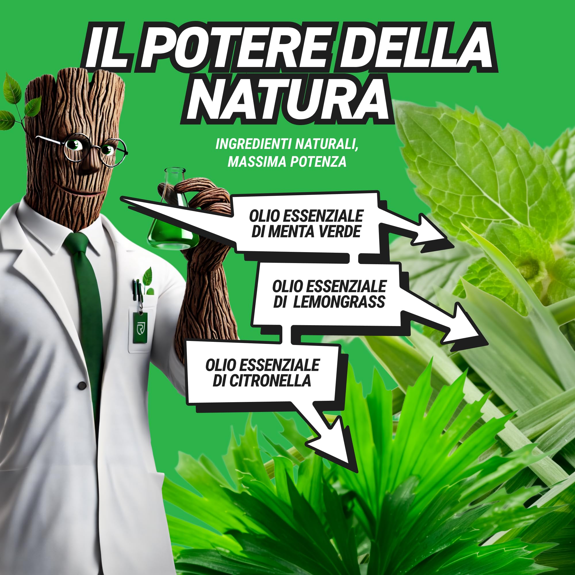 RepellShield® Spray Antiformiche e Antizanzare Naturale 250ml – Oli Essenziali Menta, Lemongrass, Citronella