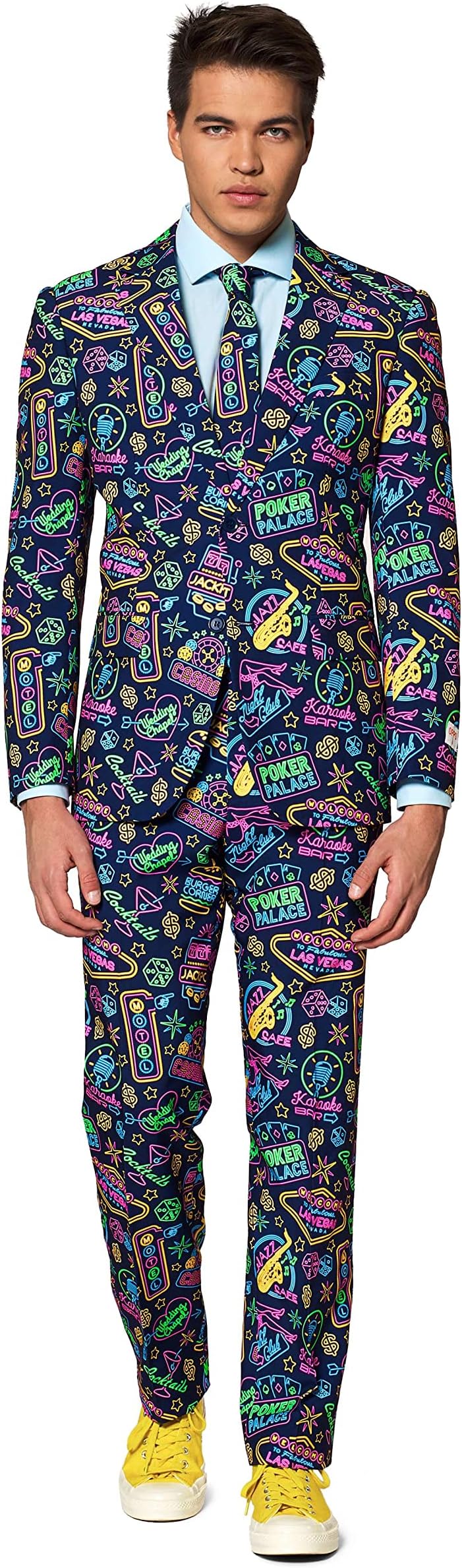 OpposuitsMen's Party Funny Crazy Prom Suit Costume - Jacket, Pants and Tie