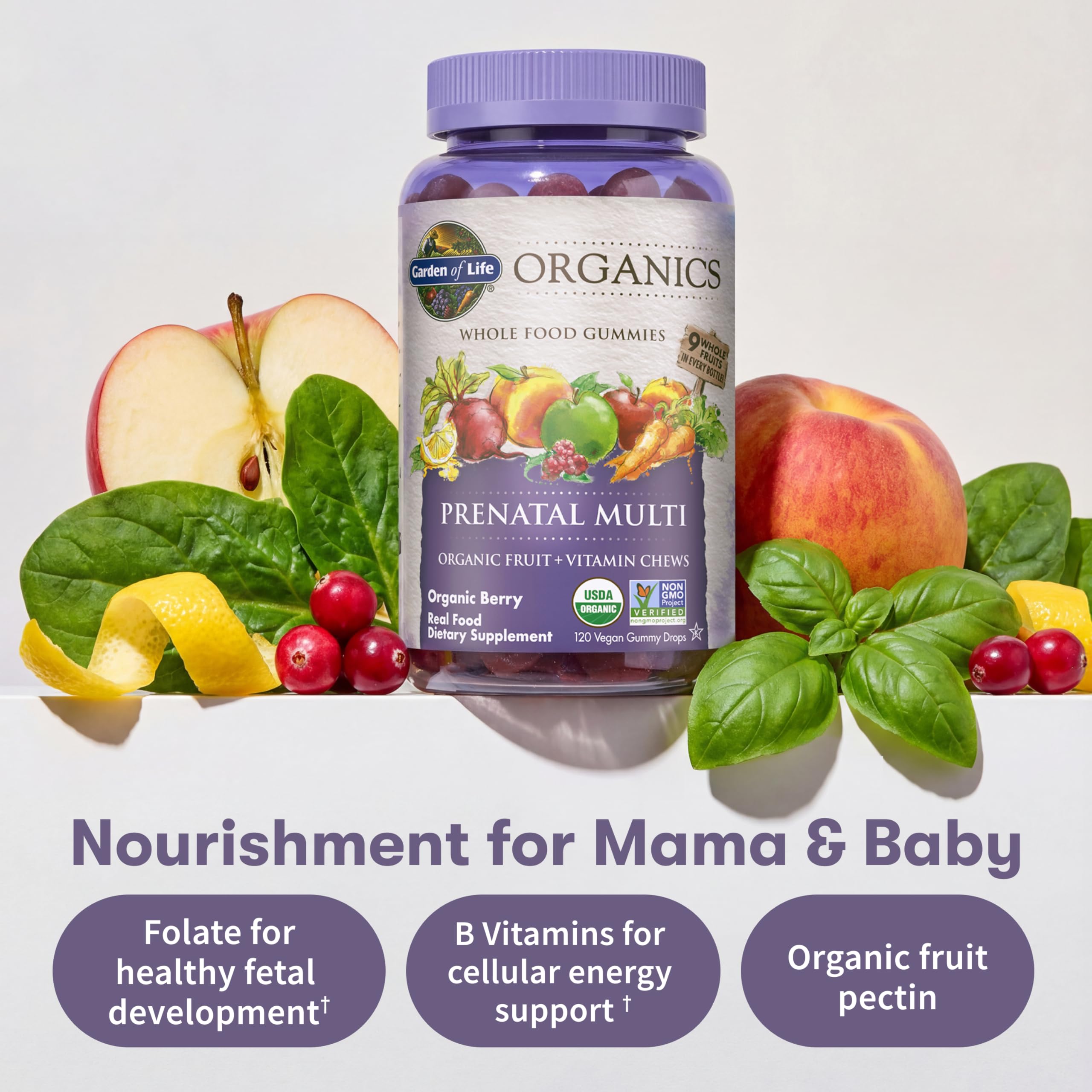 Garden of Life Organics Prenatal Multivitamin Gummies, 30 Day Supply — Amazon image 3