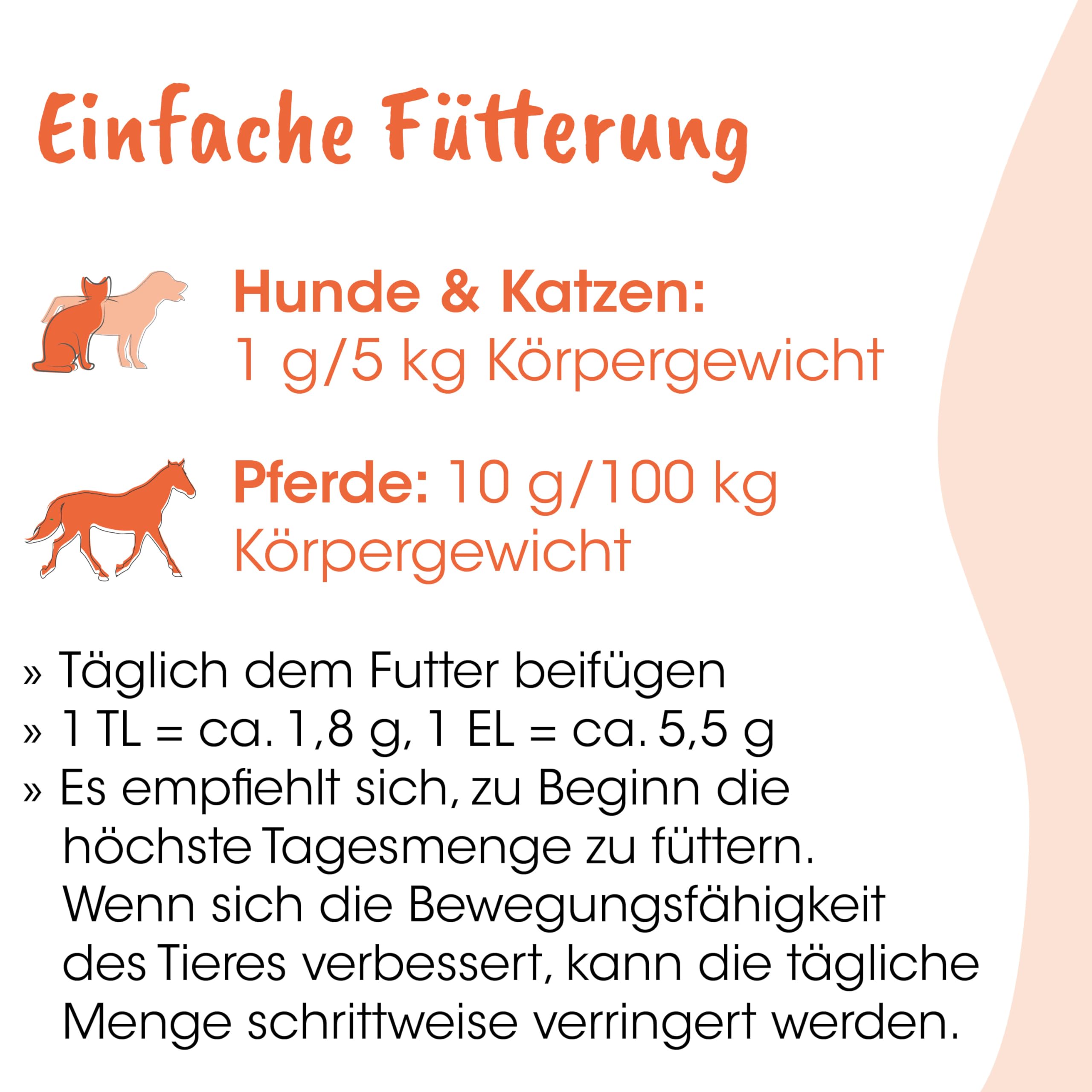 Singulares Kollagen 500g - Reines Schweinekollagen, Unterstützt ernährungsbedingt die Tiergesundheit