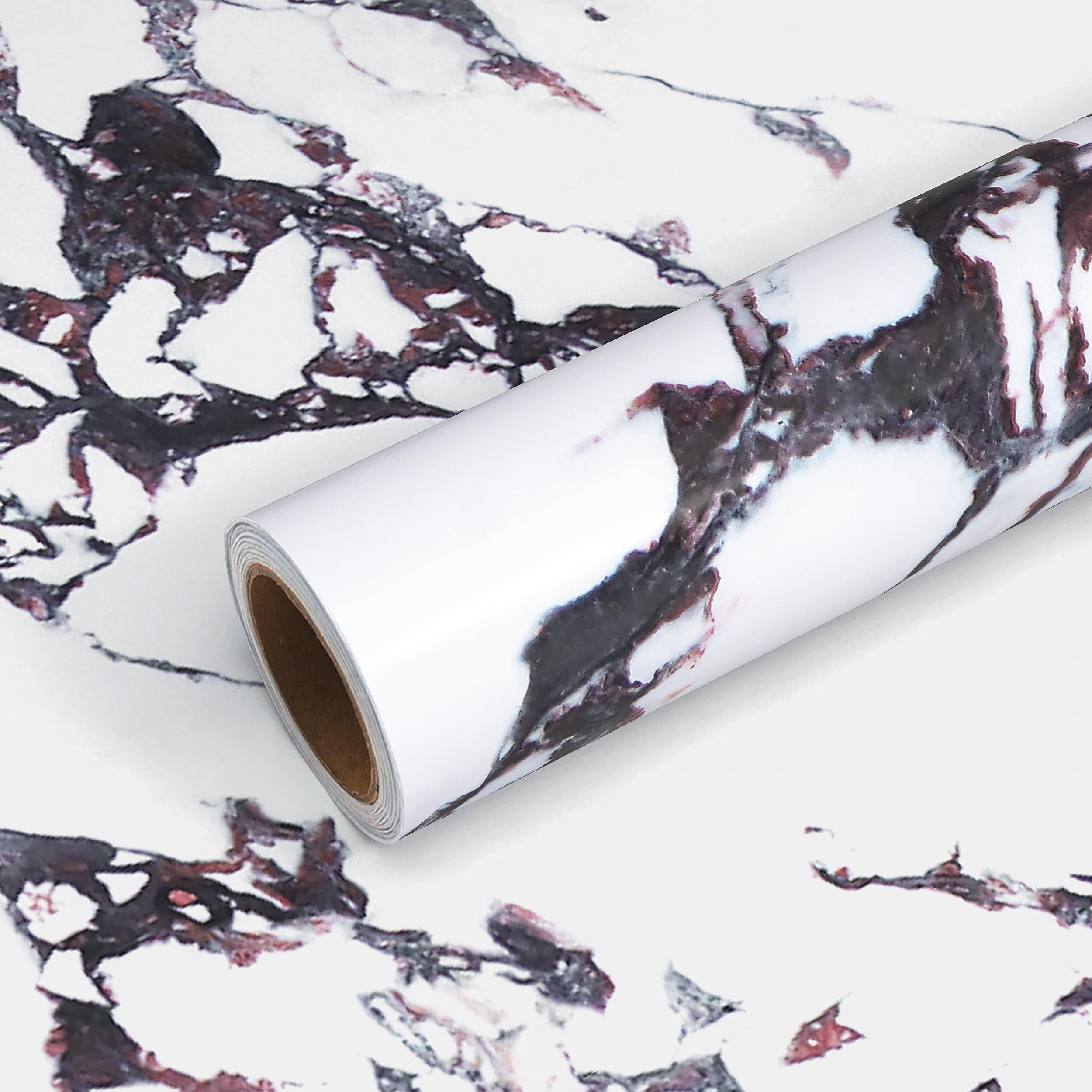 Papier peint autocollant marbre violet VEELIKE pour comptoir de cuisine 40x300cm