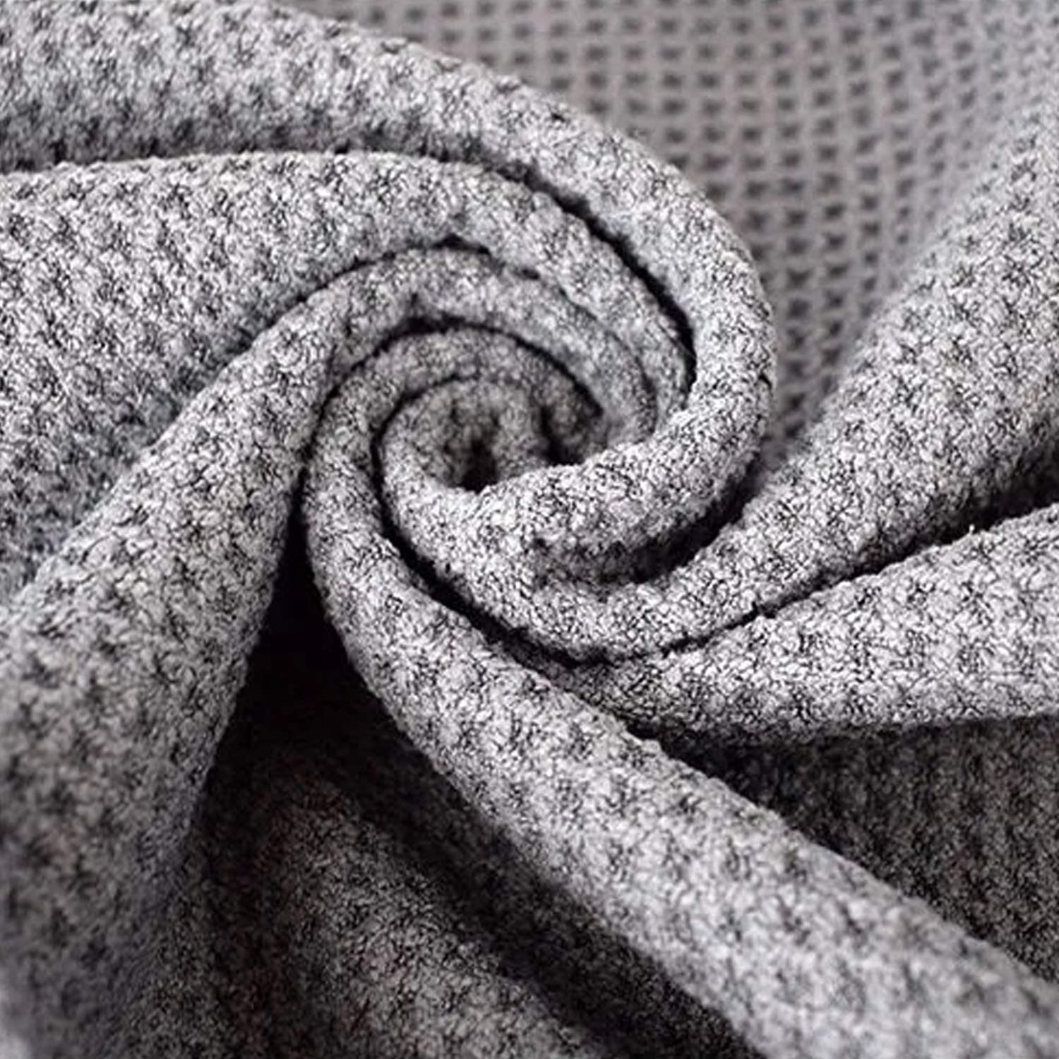 VIVIDLY Paquete de 2 toallas de golf de tres pliegues de 16 x 24 pulgadas, tela de microfibra de alta calidad, patrón de gofre con mosquetón gris resistente, toallas de golf naranjas para bolsas de
