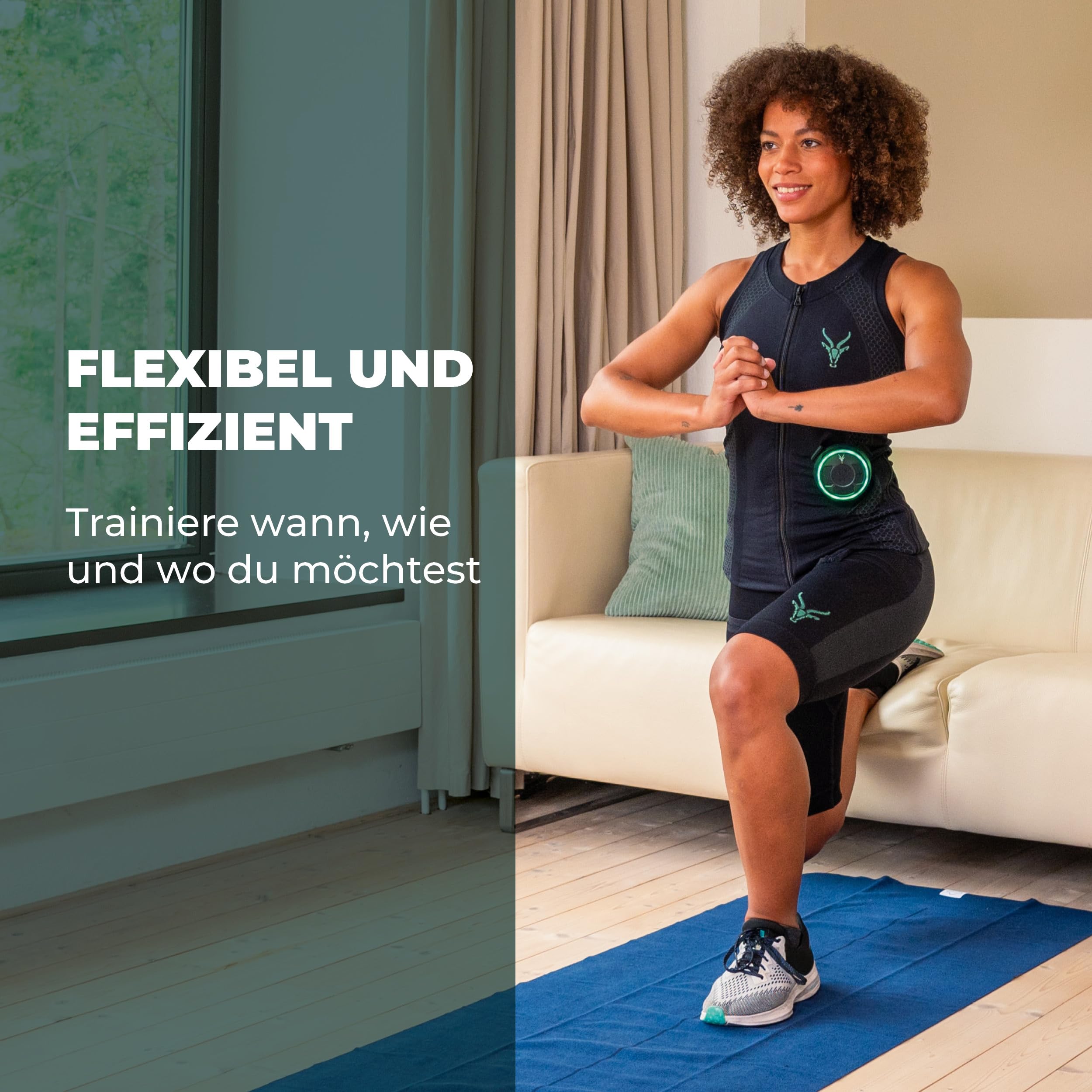 Antelope Tank Top da Donna Evolution - Dispositivo di Allenamento EMS per Addominali e dorsali, Dispositivo di Fitness per la casa o la Palestra, favorisce la Perdita di Peso e Lo Sviluppo Muscolare