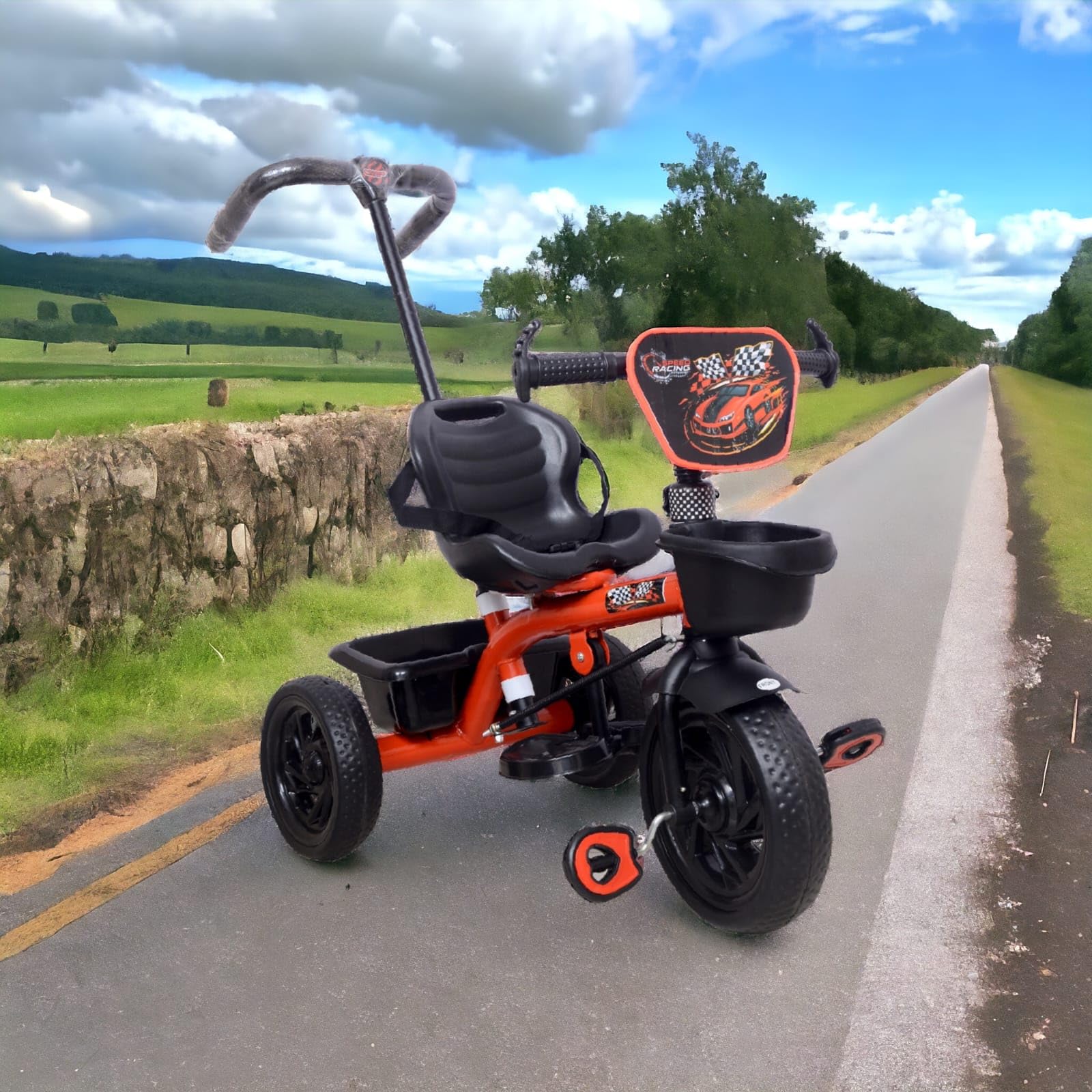 COSMOBABY Kids|Baby Trikes|Tricycle with Parental Push Handle|Boys|Girls|Age Group 2 to 5 Years (RED) Proudly Made in India (B0BVFXKHRR) Amazon Price History, Amazon Price Tracker