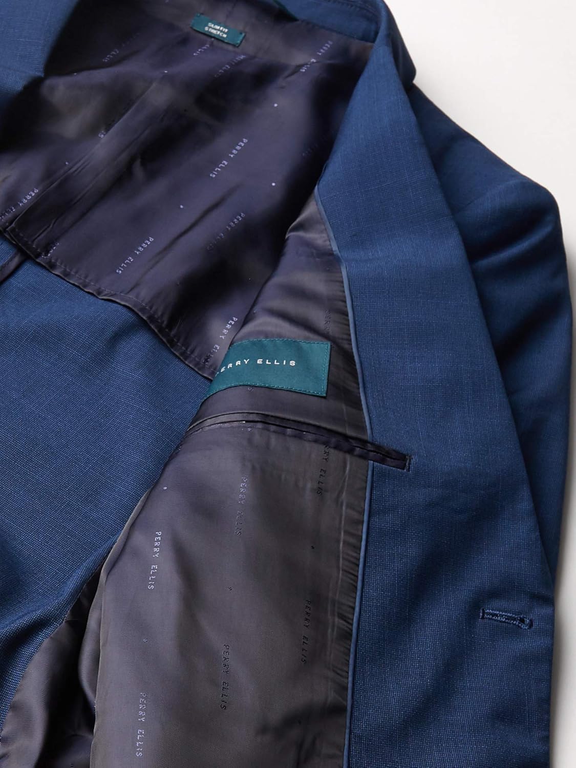 Perry Ellis Men's Slim Fit Solid Textured Suit Jacket at  Men’s Clothing store